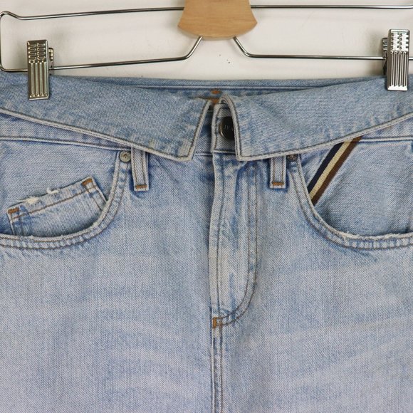 NEW Jean Atelier Flip Denim Mini Skirt 25 - Picture 6 of 8